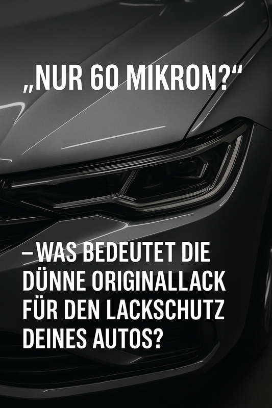 „Nur 60 Mikron?“ – Was bedeutet der dünne Originallack für den Lackschutz deines Autos?