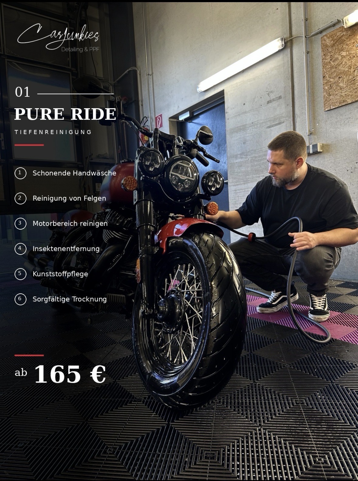 01 Pure Ride – Motorradpflege ab 165 Euro
