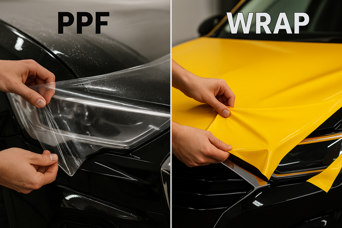 Was ist der Unterschied zwischen einer Wrap-Folie und einer PPF-Folie?